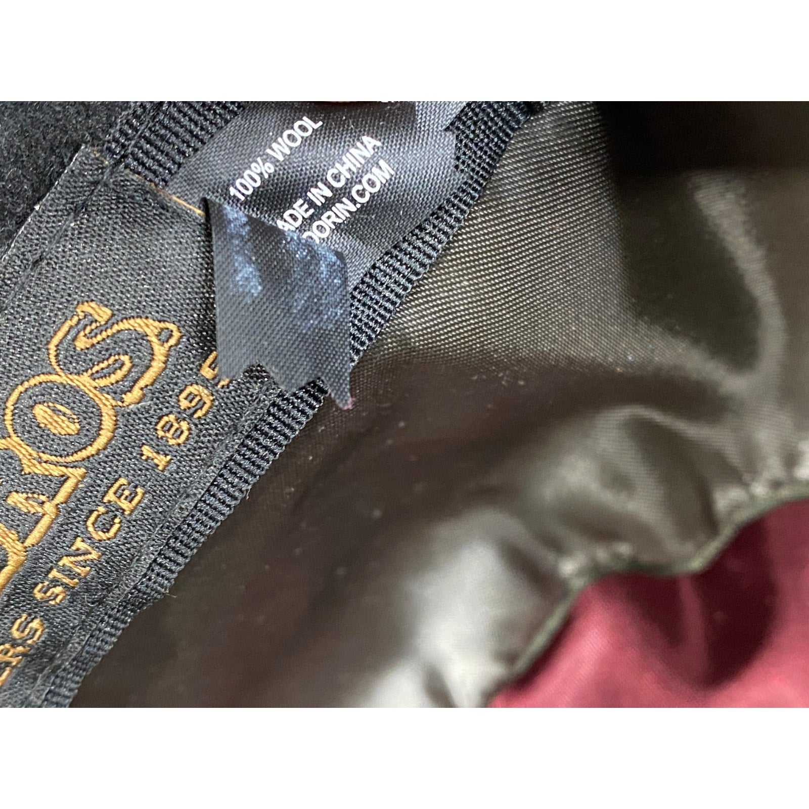 GOORIN BROS. Women's Black Wool Feather Derby Fedora Bowler Hat SZ M