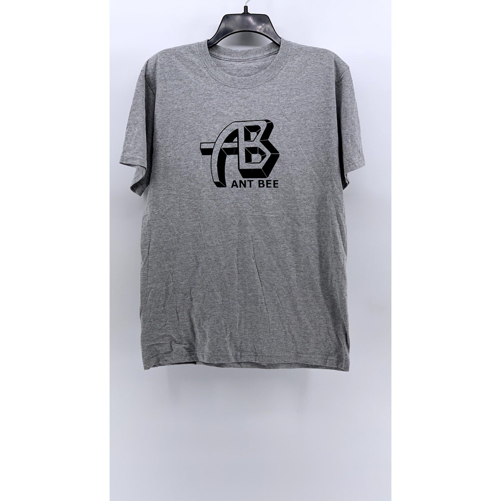 UNBRANDED Men's Gray Ant Bee Logo Crewneck T-Shirt SZ M