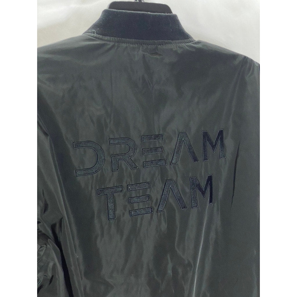 THREADFAST Unisex Adult Black Custom-Made 'The Other Two' Bomber Jacket SZ M