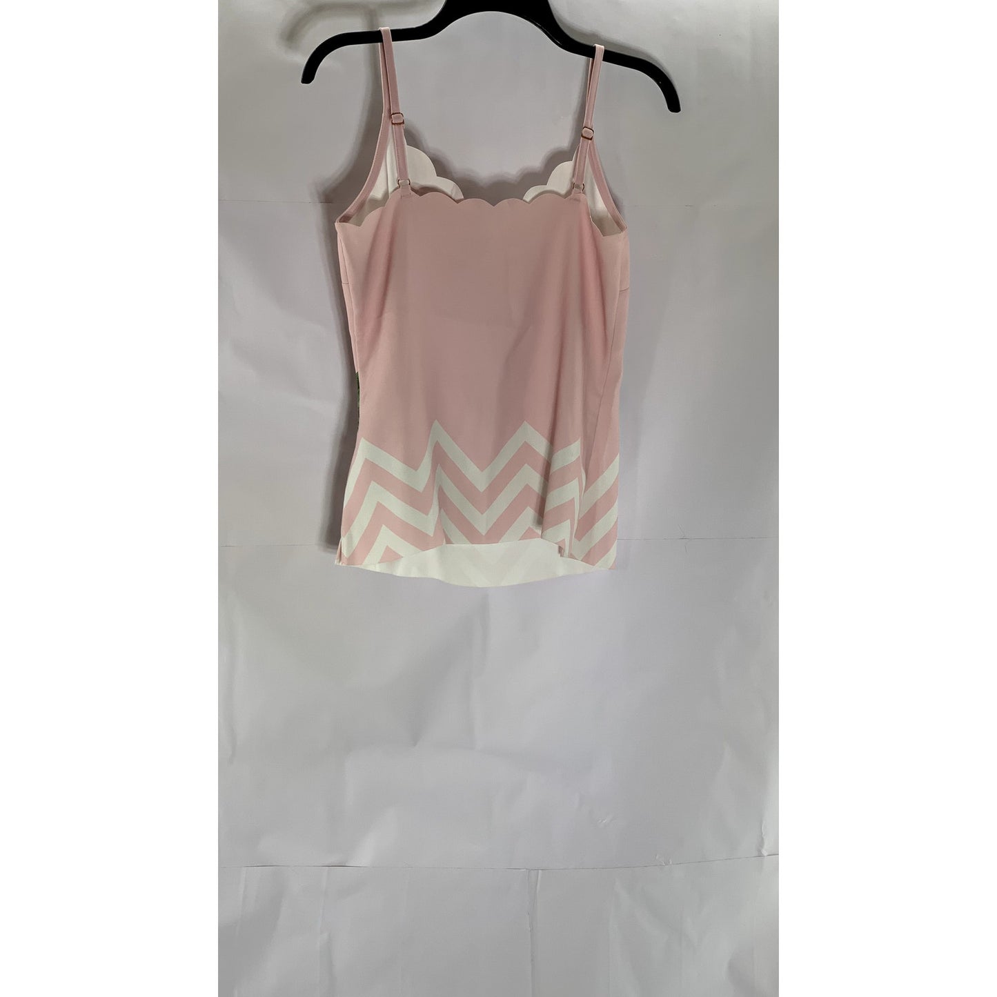TED BAKER LONDON Women’s Pink Scallop Trim Floral Adjustable Strap Cami Top SZ S
