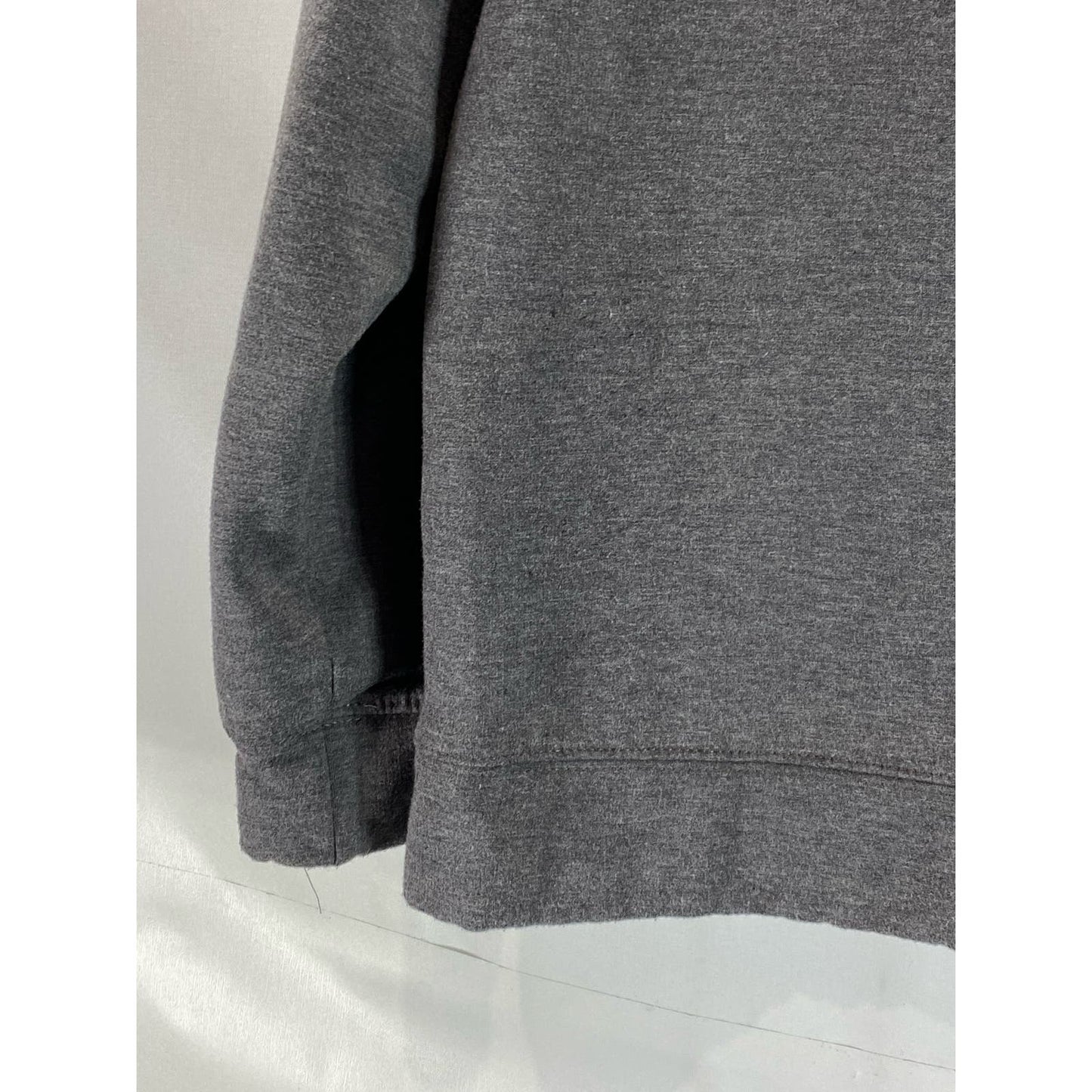 JACHS Men's Grey Solid Crewneck Long Sleeve Pullover Sweater SZ M