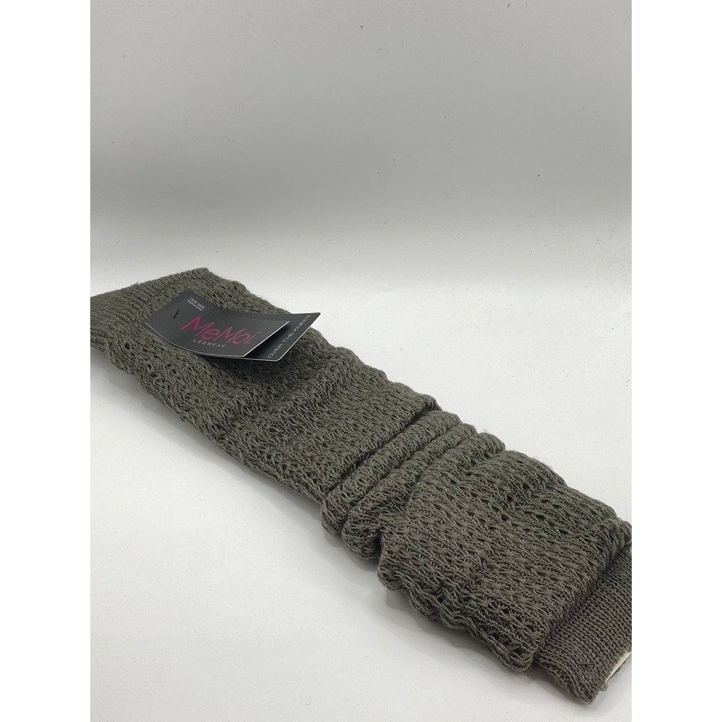 MEMOI Women's Castlerock Gray Vertical Stitch Knit Over-The-Knee Socks SZ OS