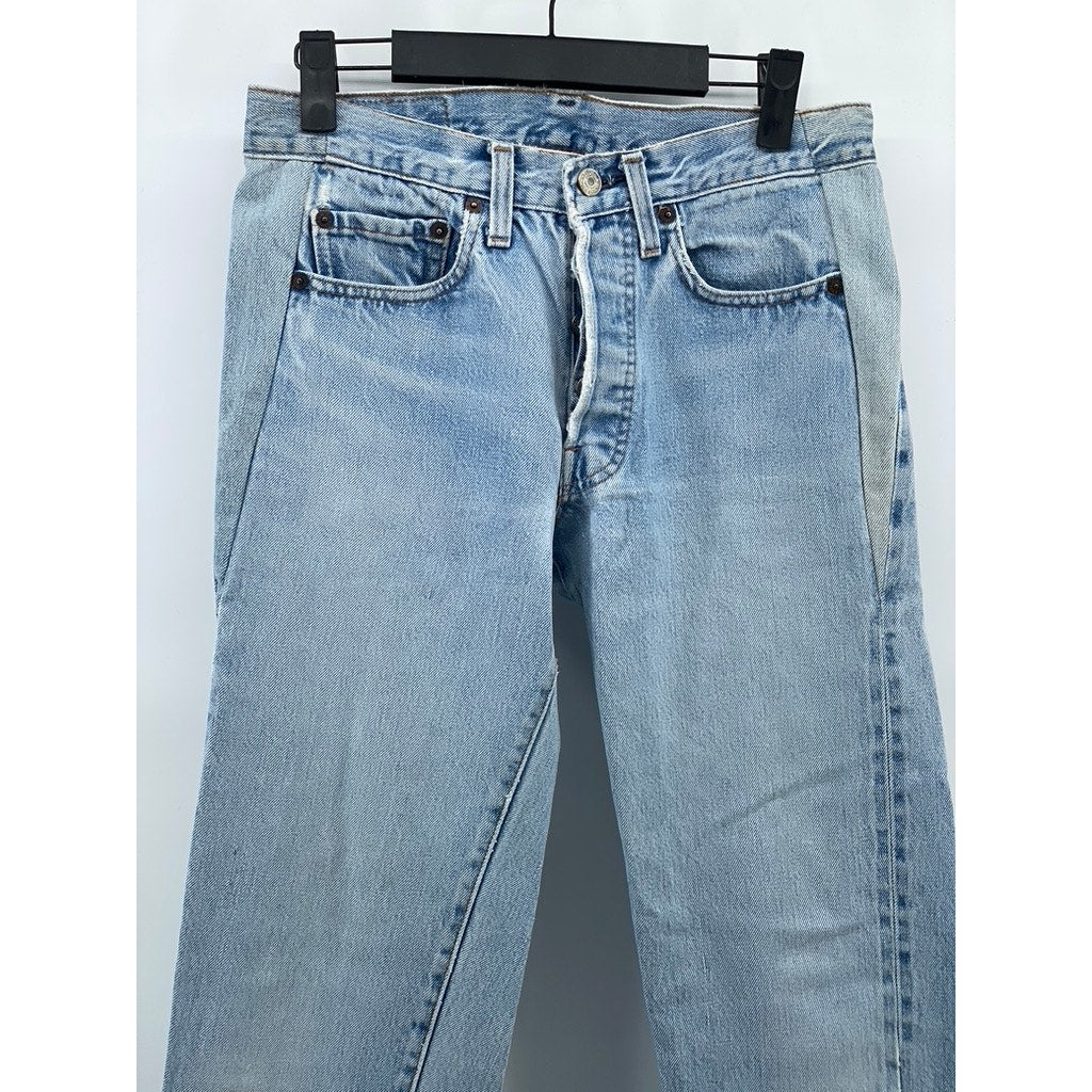 LEVI’S Men’s Vintage Light Wash Blue Denim Straight- Leg Five-Pocket Jeans SZ 28