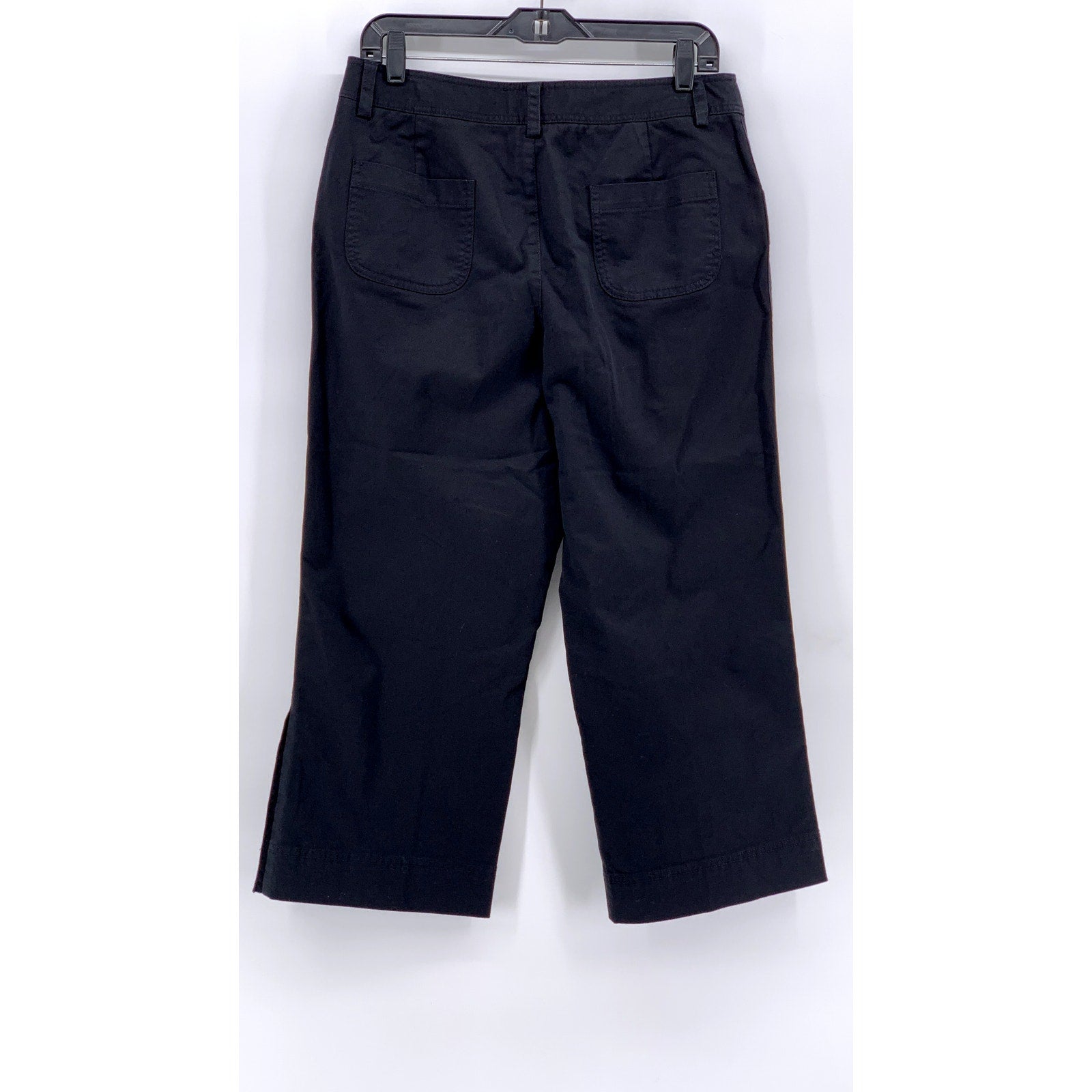 CHARTER CLUB Women's Black Katherine Fit Cropped Pant SZ 10