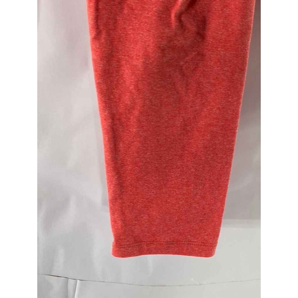 LULAROE Women's Orange Solid Pull-On Lightweight Ankle Leggings SZ OS
