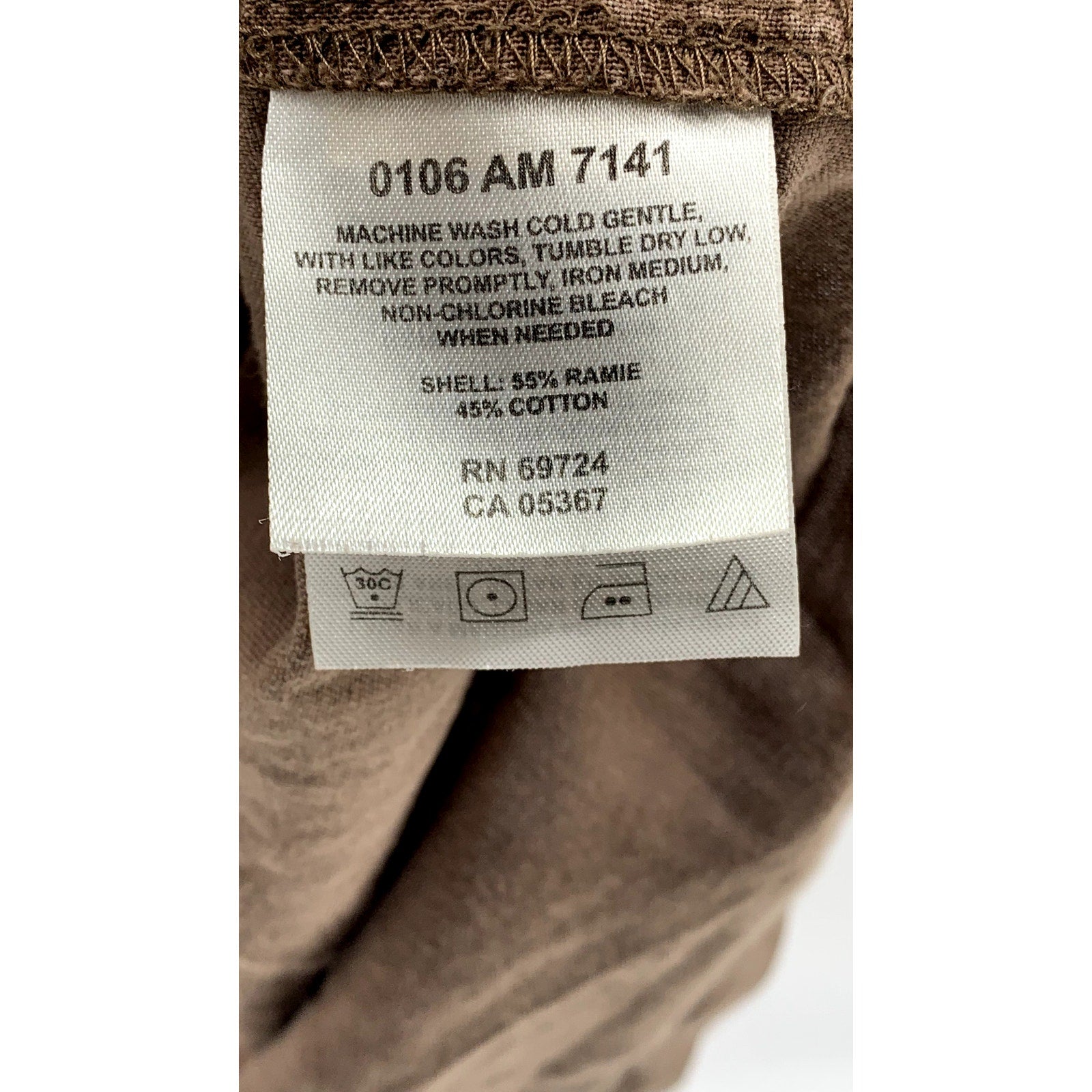 COLUMBIA Men's Brown Regular-Fit Button-Up Short Sleeve Shirt SZ XL