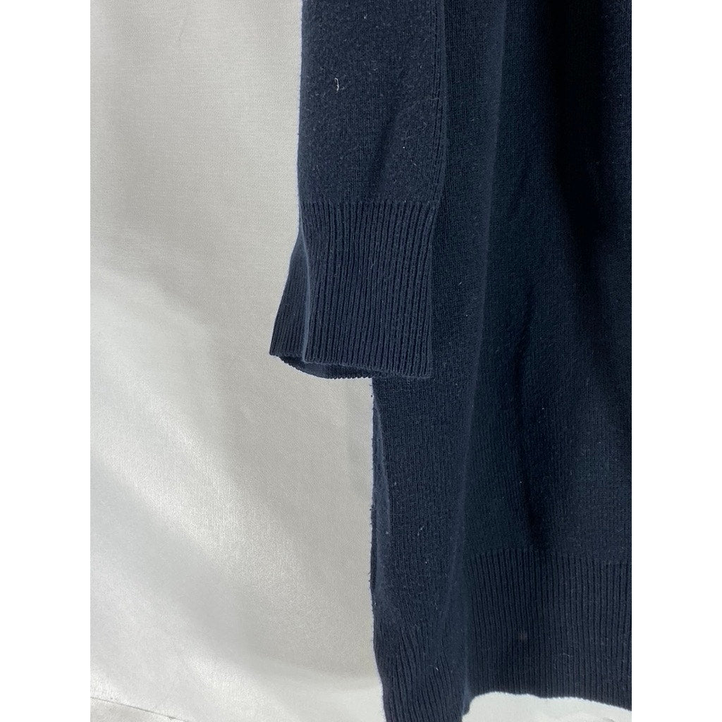 CROFT & BARROW Women's Black Plus Size Elbow Sleeve Button-Front Cardigan SZ 1X