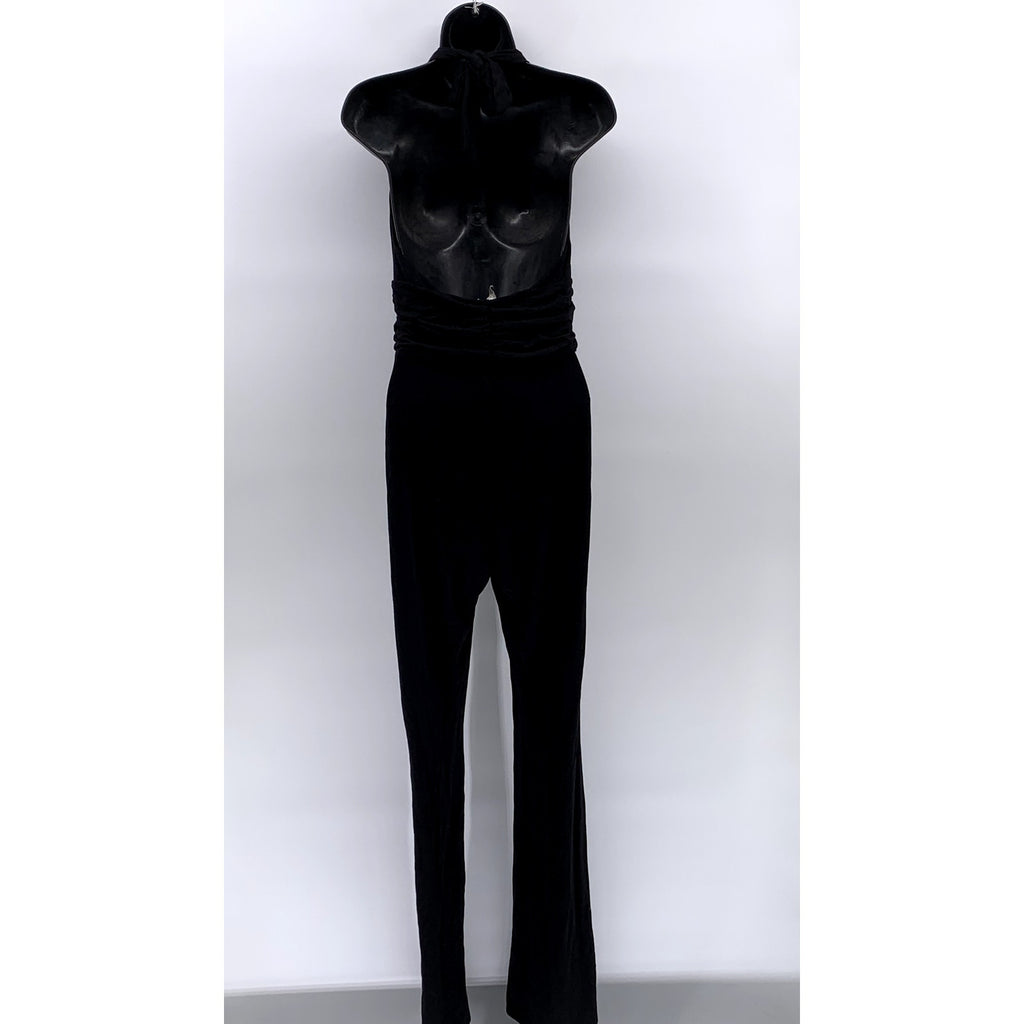 ASOS Women's Black Halter V-Neck Jumpsuit SZ 6