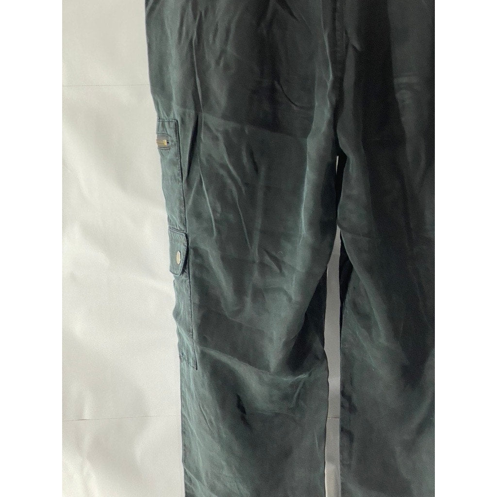 BANANA REPUBLIC Women's Black Solid Soft Cargo Pull-On Drawstring Pant SZ S