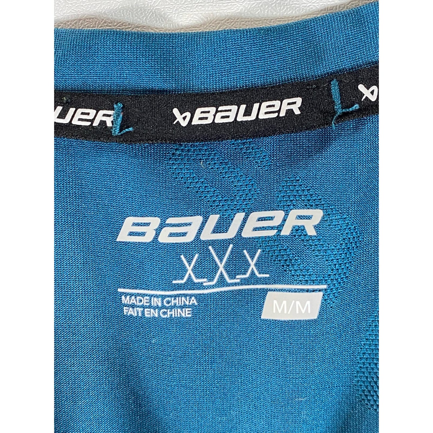 BAUER X Men's Ocean FLC Moisturizing Reflective Active Training Tank SZ M