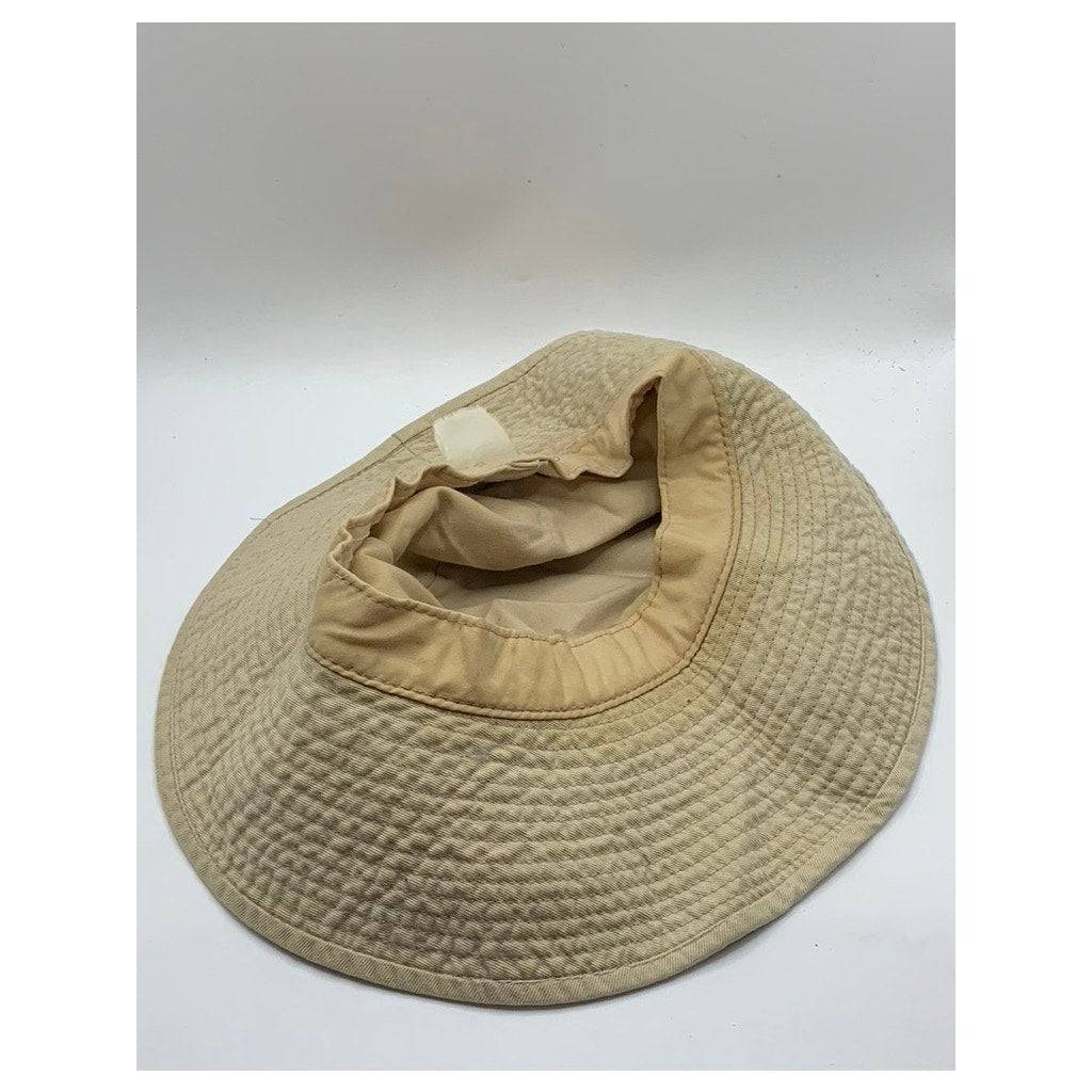 UNBRANDED Unisex Beige Wide-Brim Sun Hat