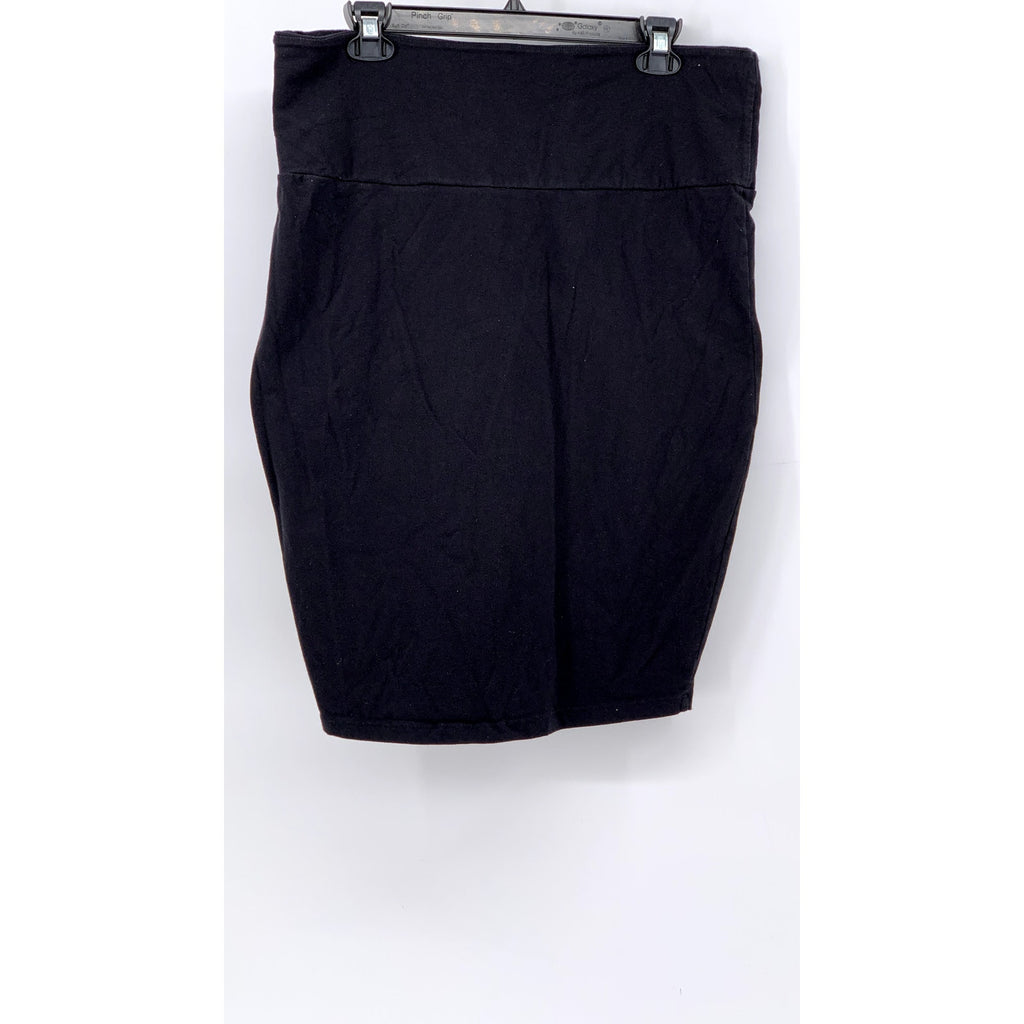 TORRID Women’s Black Solid Bodycon Mini Skirt SZ 1