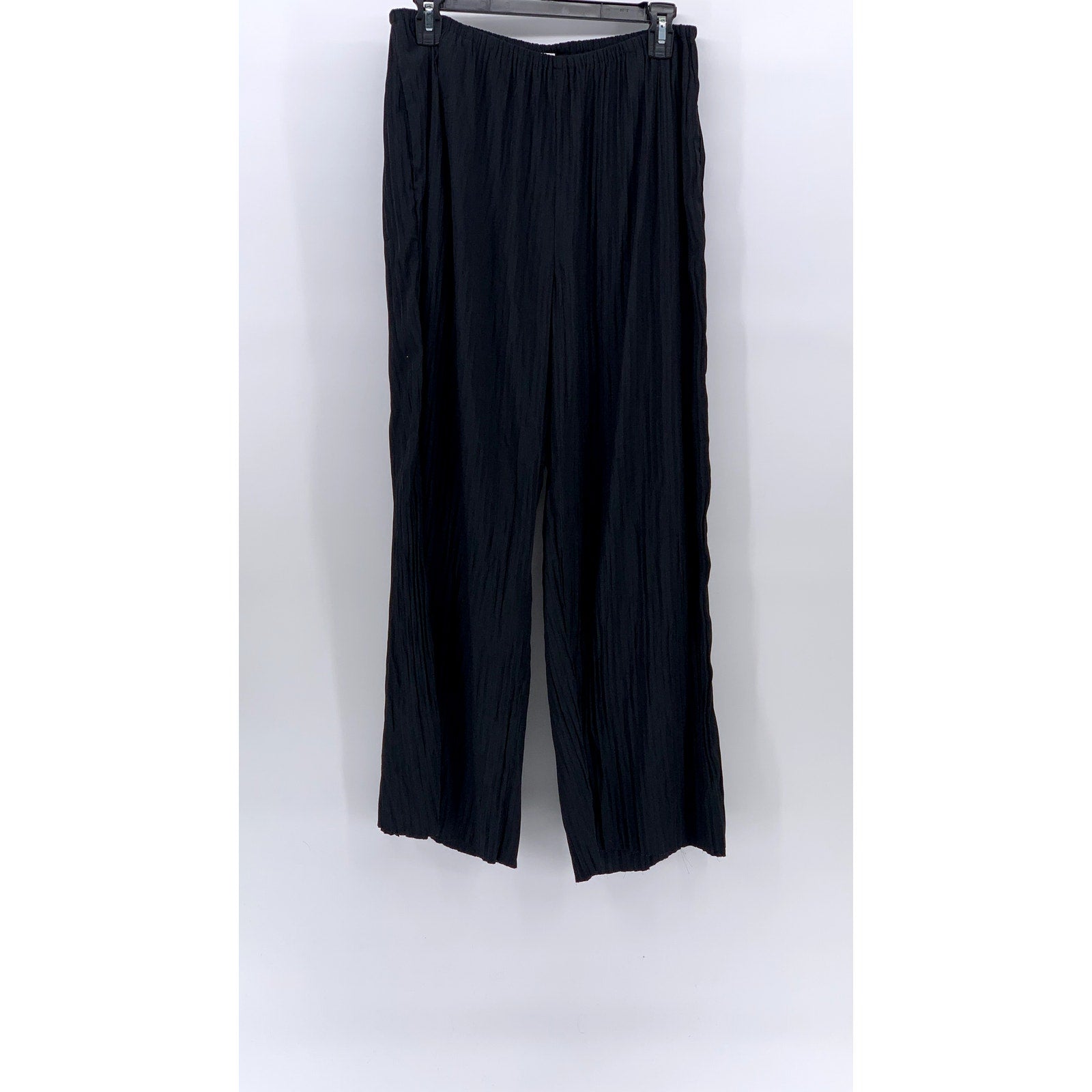 BABATON Aritzia Women’s Black Pleated Pull-On Relaxed Fit Wide-Leg Pants SZ M