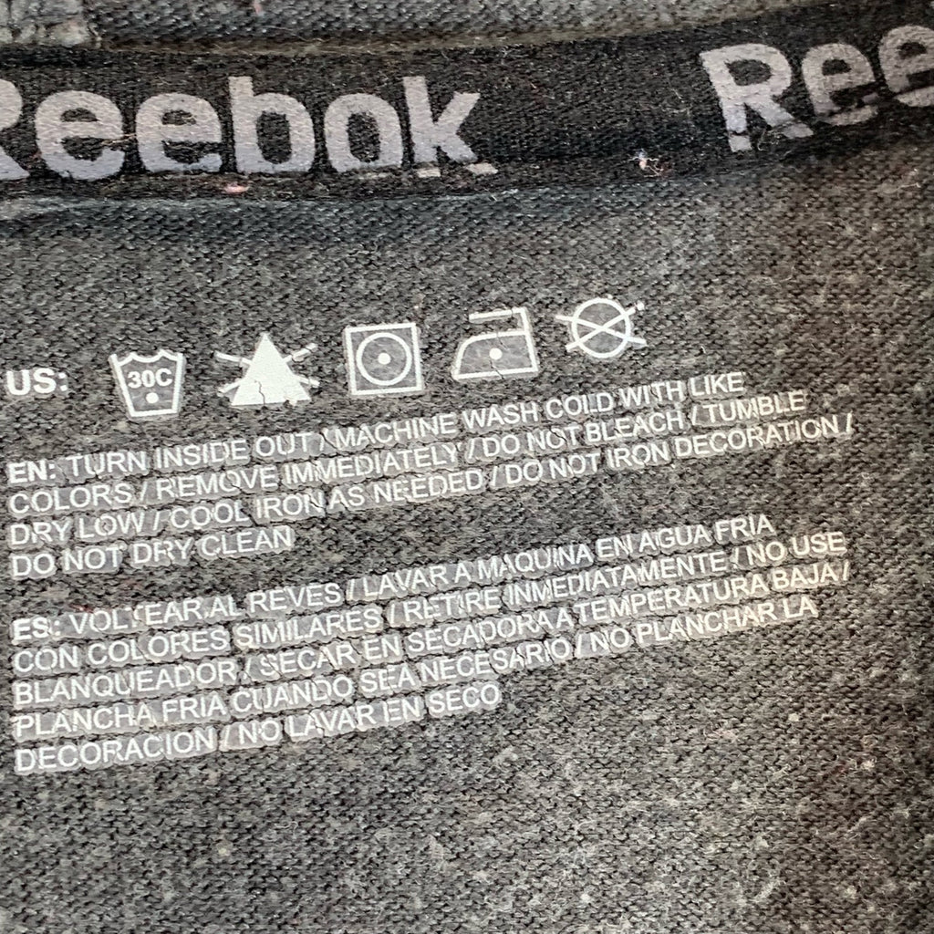 REEBOK Men's Gray Hooded Pullover Lightweight Long Sleeve Shirt SZ S