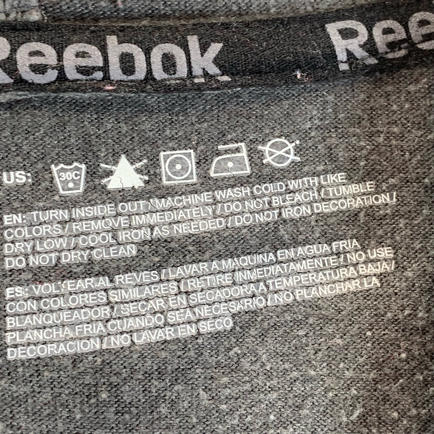 REEBOK Men's Gray Hooded Pullover Lightweight Long Sleeve Shirt SZ S