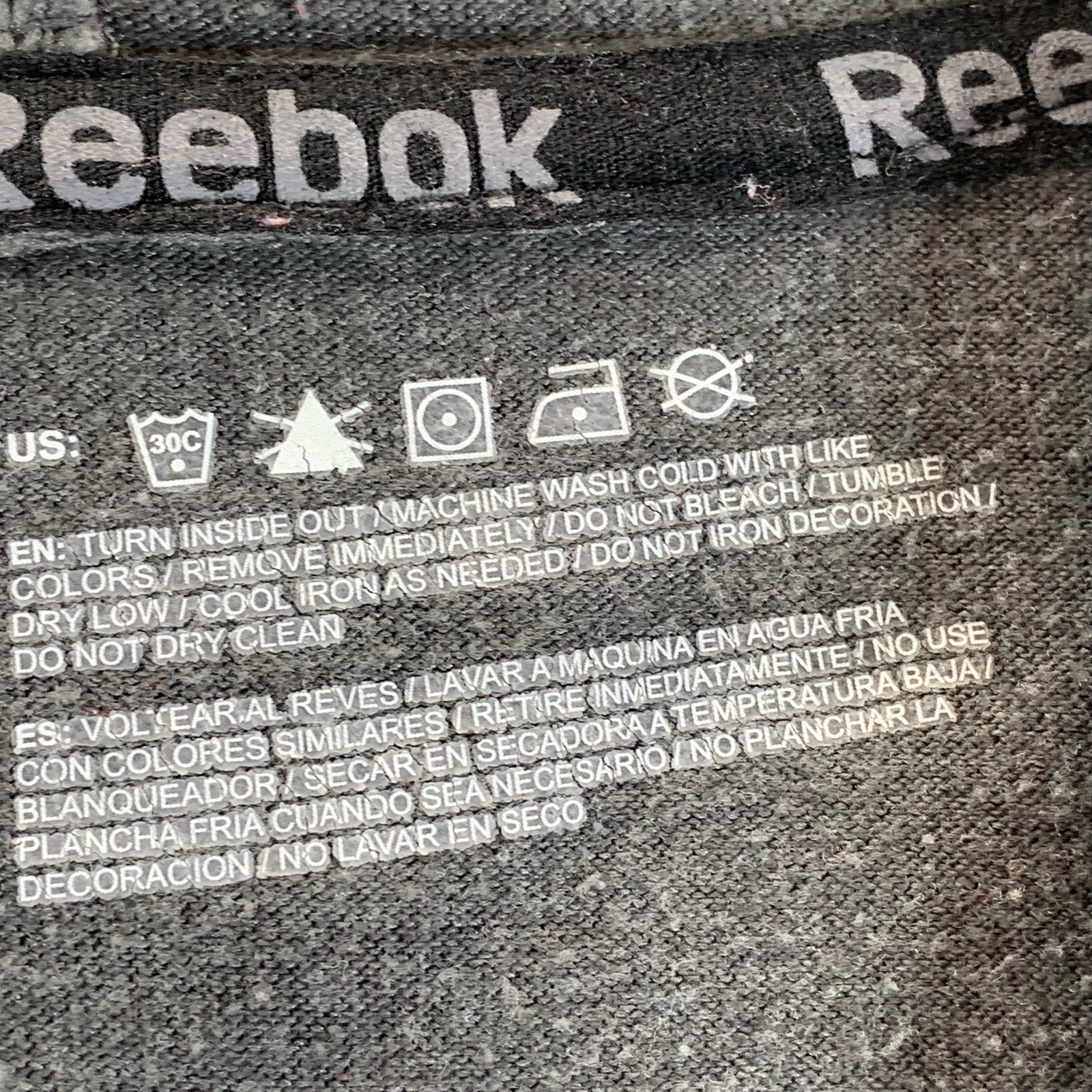 REEBOK Men's Gray Hooded Pullover Lightweight Long Sleeve Shirt SZ S