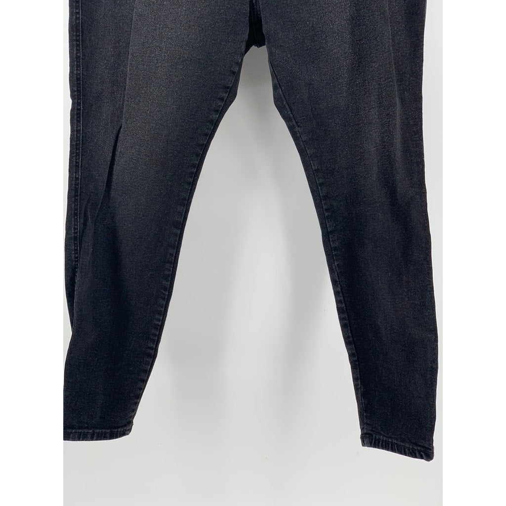 FOREVER 21 Women's Black Solid Skinny-Leg Denim Jeans SZ 16