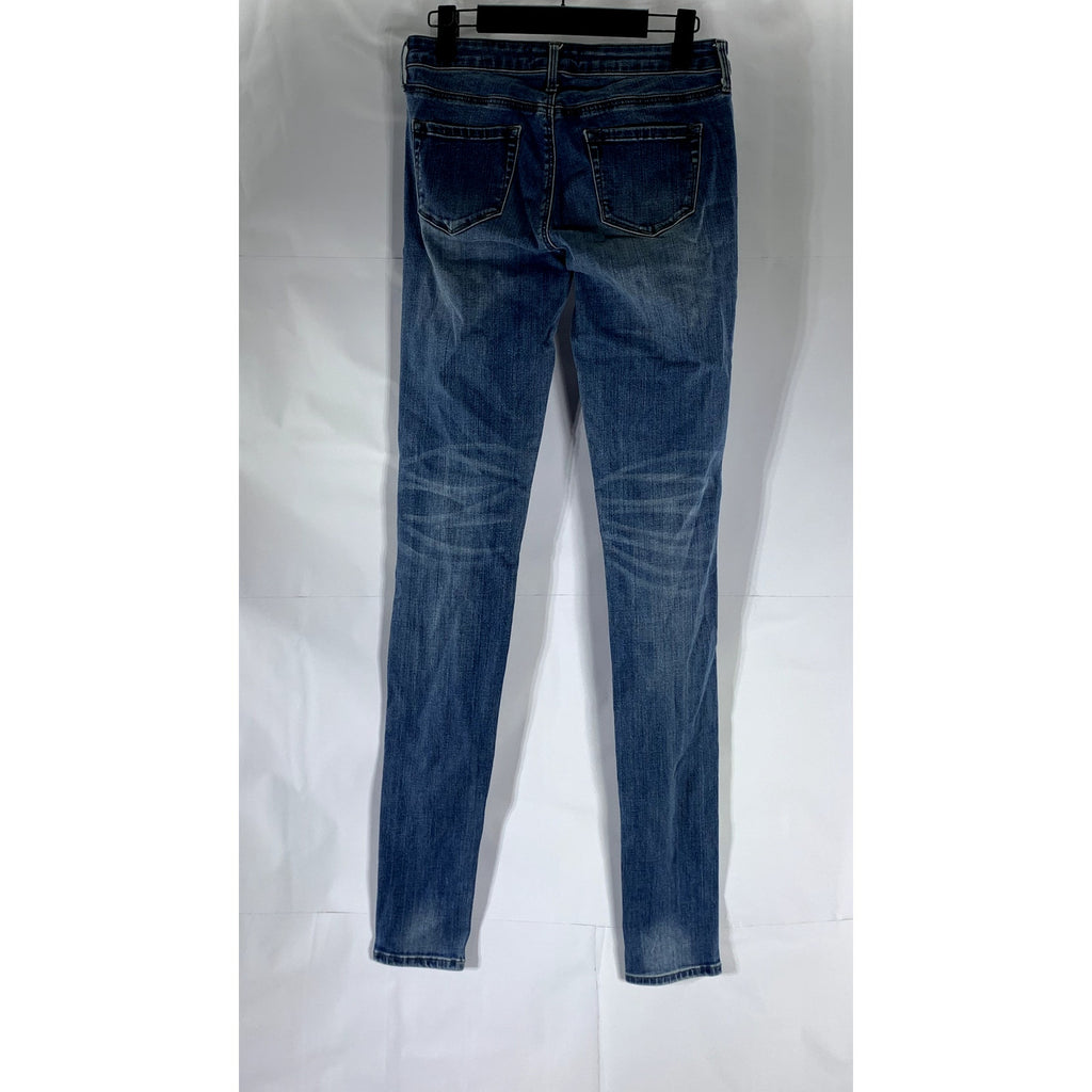 UNIQLO Women's Dark Blue Skinny Denim Straight-Leg Regular-Fit Jean SZ 24X33