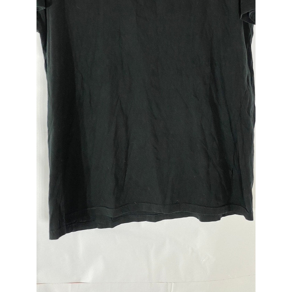 UNBRADED Men's Black-Yellow Pittsburg Logo Crewneck Short Sleeve T-Shirt SZ M