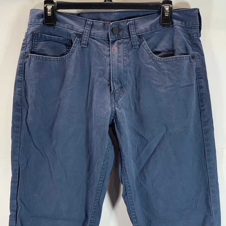 LEVI'S Men's Dark Blue Striped 511 Slim-Fit Five-Pocket Jean SZ 32X32