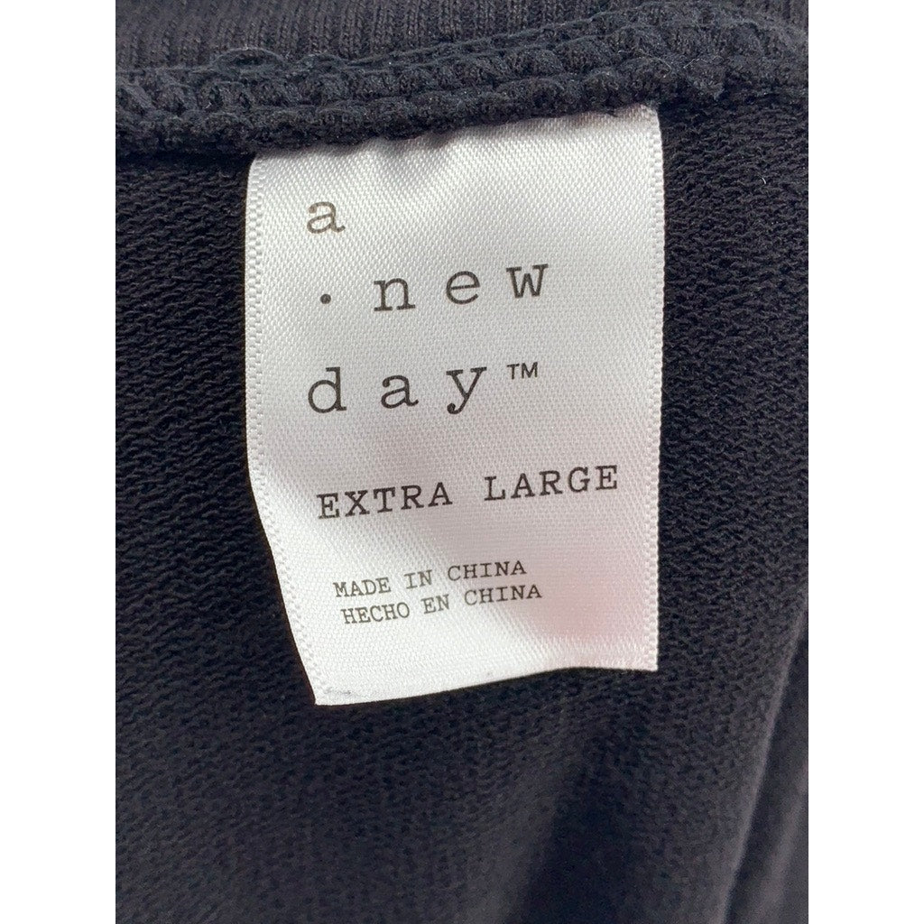 A NEW DAY Women's Black Solid Leggings SZ XL