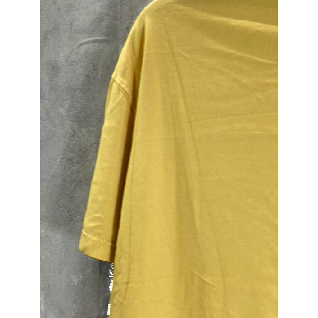 AMERICAN EAGLE Men's Yellow Crewneck Super Soft Standard-Fit T-Shirt SZ L