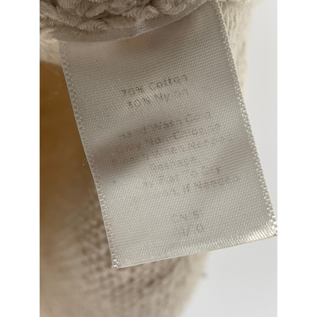 TALBOTS Women's Petite Beige Knit Boatneck Sweater Top SZ S