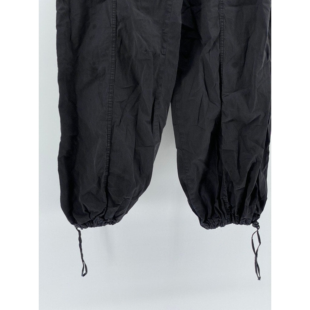 ZARA Women's Black Pull-On Drawstring Jogger Pants SZ XS