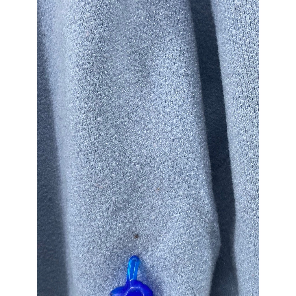 INDUSTRY Women's Vintage Blue Knit Mock-Neck Long Puff Sleeve Sweater SZ M