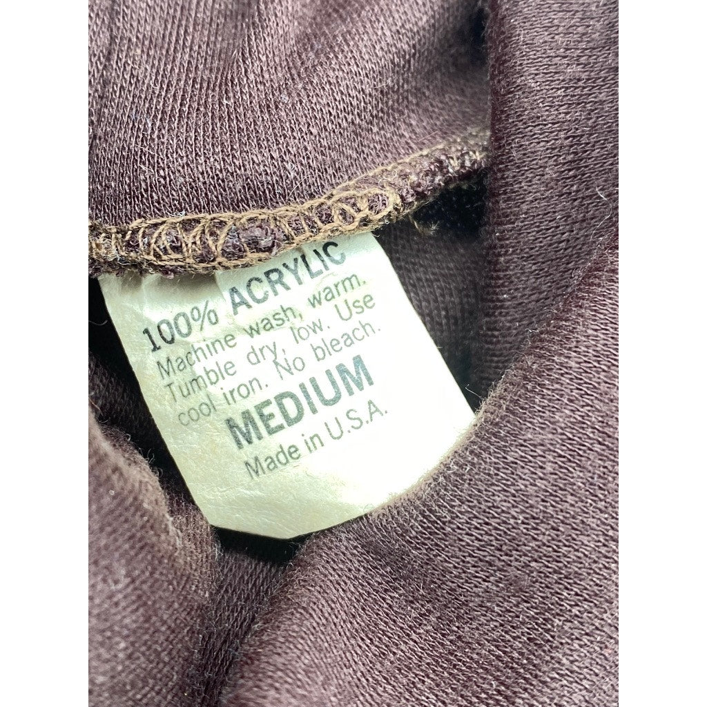 YSL, YVES SAINT LAURENT Women's Brown Pullover Long Sleeve Turtleneck Top SZ M