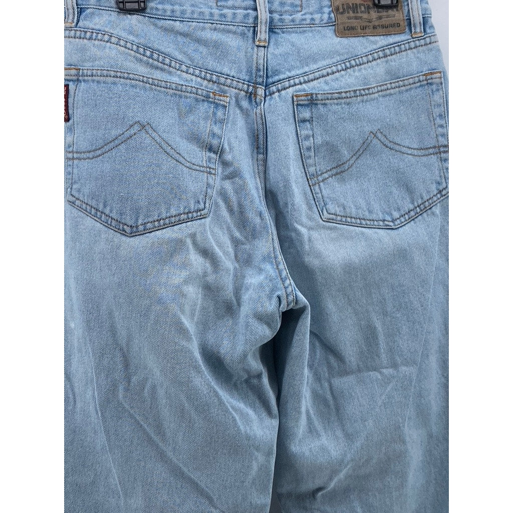 UNIONBAY Men's Vintage Light Blue Wash Straight-Leg Regular-Fit Jeans SZ 32X30