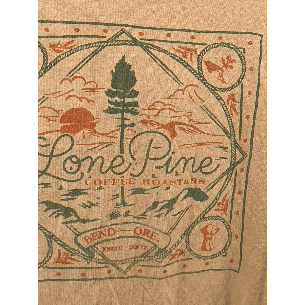 ASCOLOUR Men's Tan Graphic Short Sleeve T-Shirt SZ L