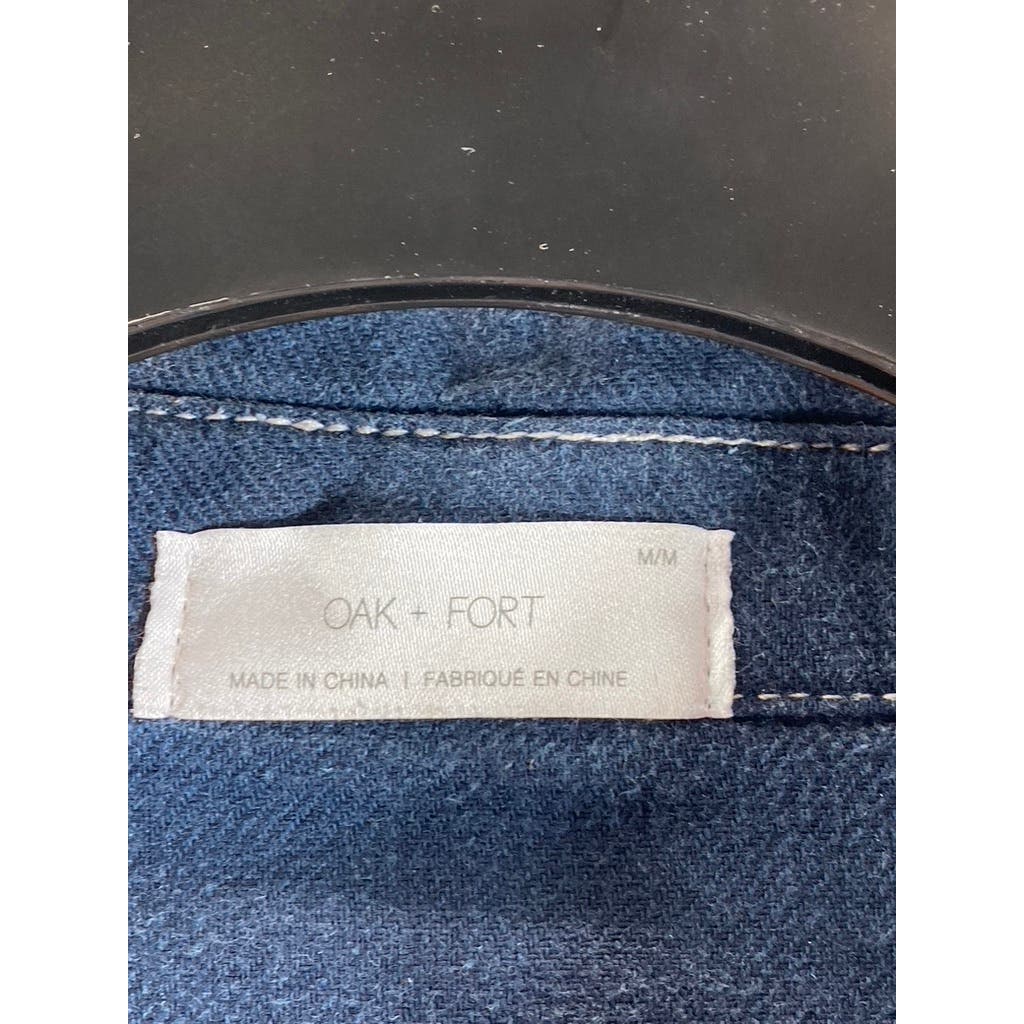 OAK + FORT Men's Blue Denim Button-Up Long Sleeve Shirt SZ M