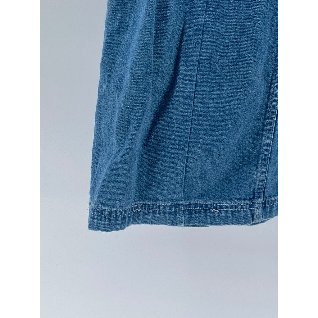 ROUTE 66 ORIGINAL CLOTHING CO Women’s Blue Denim Scoop-Neck Dress SZ 10
