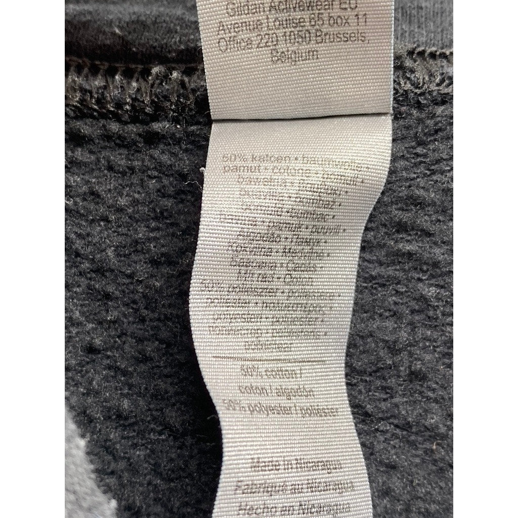 GILDAN Men's Black Brooklyn High Dive Heavy Blend Casual Pullover Hoodie SZ XL