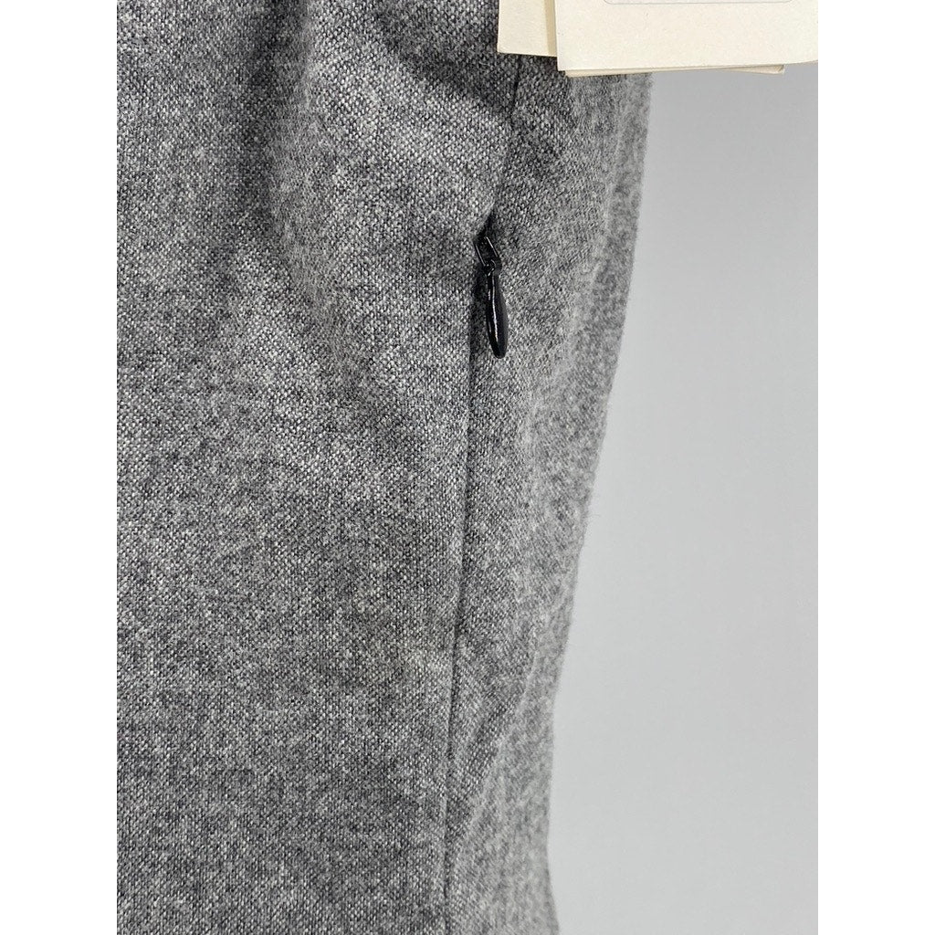 BA&SH Women's Charcoal Gray Dornelle Spilt Neck Padded Cap Sleeve Mini Dress SZM