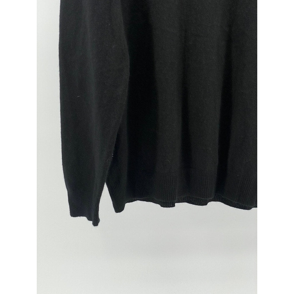 CLUB ROOM Men’s Black Luxury Cashmere V-Neck Long Sleeve Knit Sweater SZ L