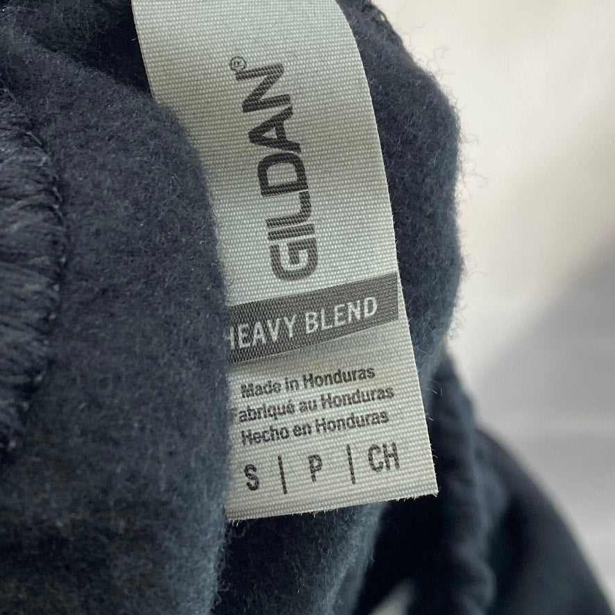 GILDAN Women's Black-Pink Heavy Blend Fleece Syd City Logo Casual Sweatpant SZ S