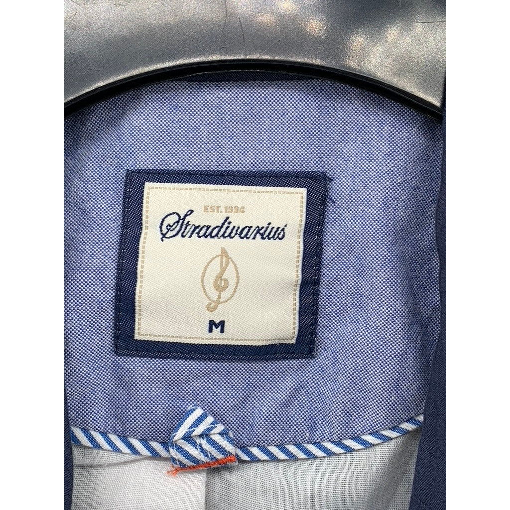 STRADIVARIUS Women's Navy Double Breast Blazer SZ M