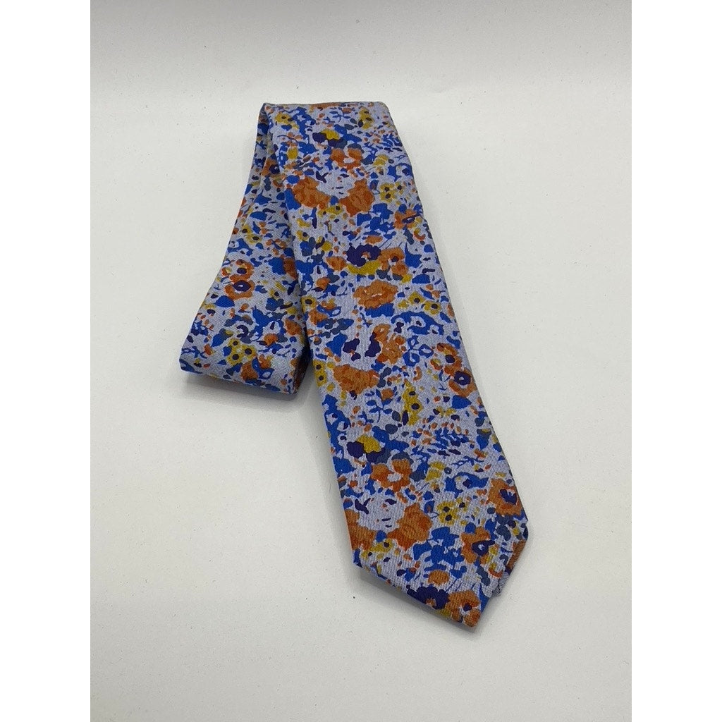 NORDSTROM Men’s Blue-Multi Floral Print Tie SZ OS