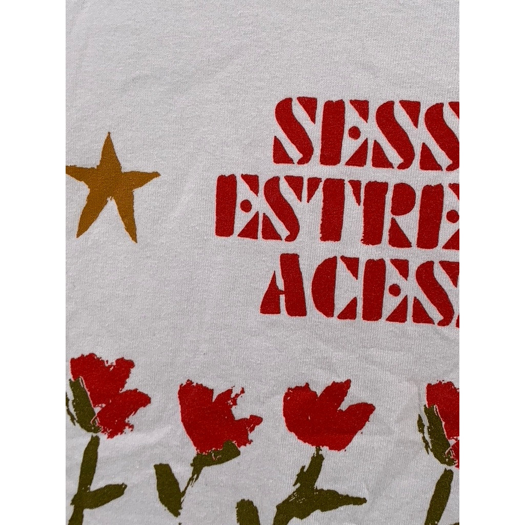 GILDAN Men's White Graphic Short Sleeve T-Shirt SZ L