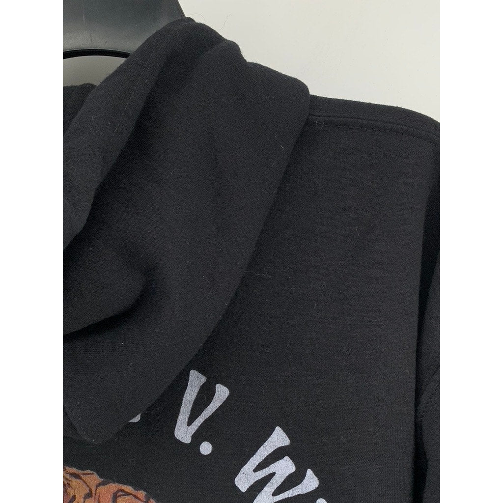 GILDAN Women's Black Heavy Blend Graphic Hoodie SZ M