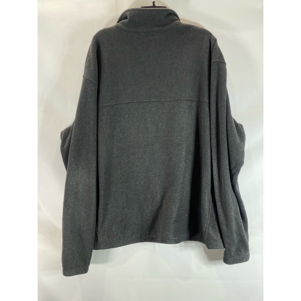 COLUMBIA Sportswear Men's Gray Granite Mountain Fleece Zip-Up Jacket SZ 2XL