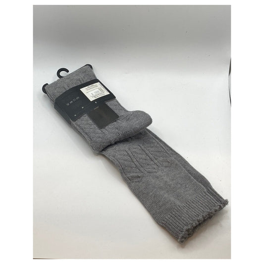MEMOI Women's Dark Gray Heather Knit Cotton-Blend Over-The-Knee Socks SZ OS