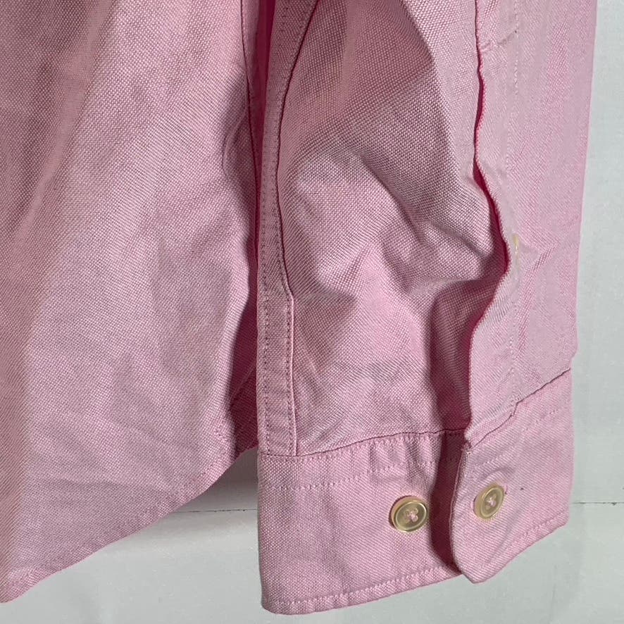 PAUL SMITH Jeans Men's Pink Tailored-Fit Button-Up Long Sleeve Shirt SZ S