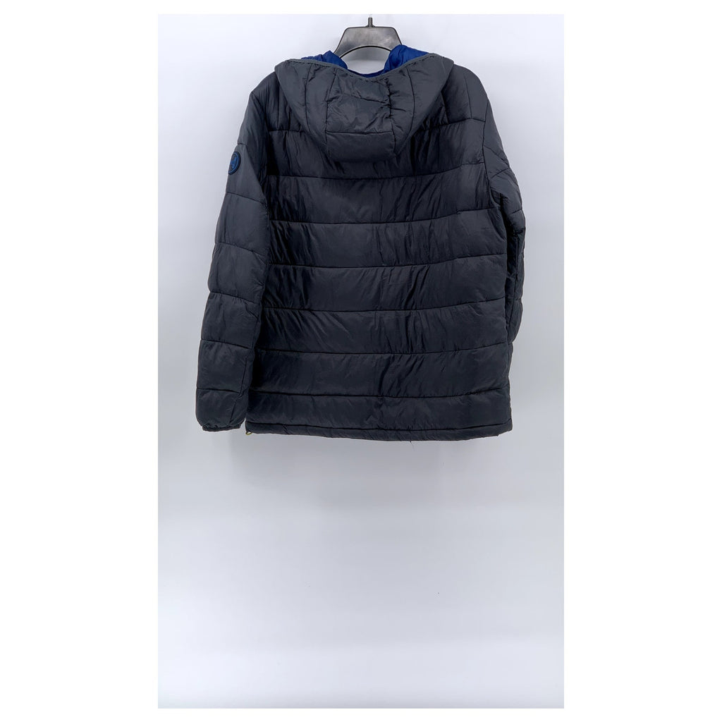 HAWKE & CO Men's Gray Sport Performance Zip-Up Thermal Puffer Jacket SZ L