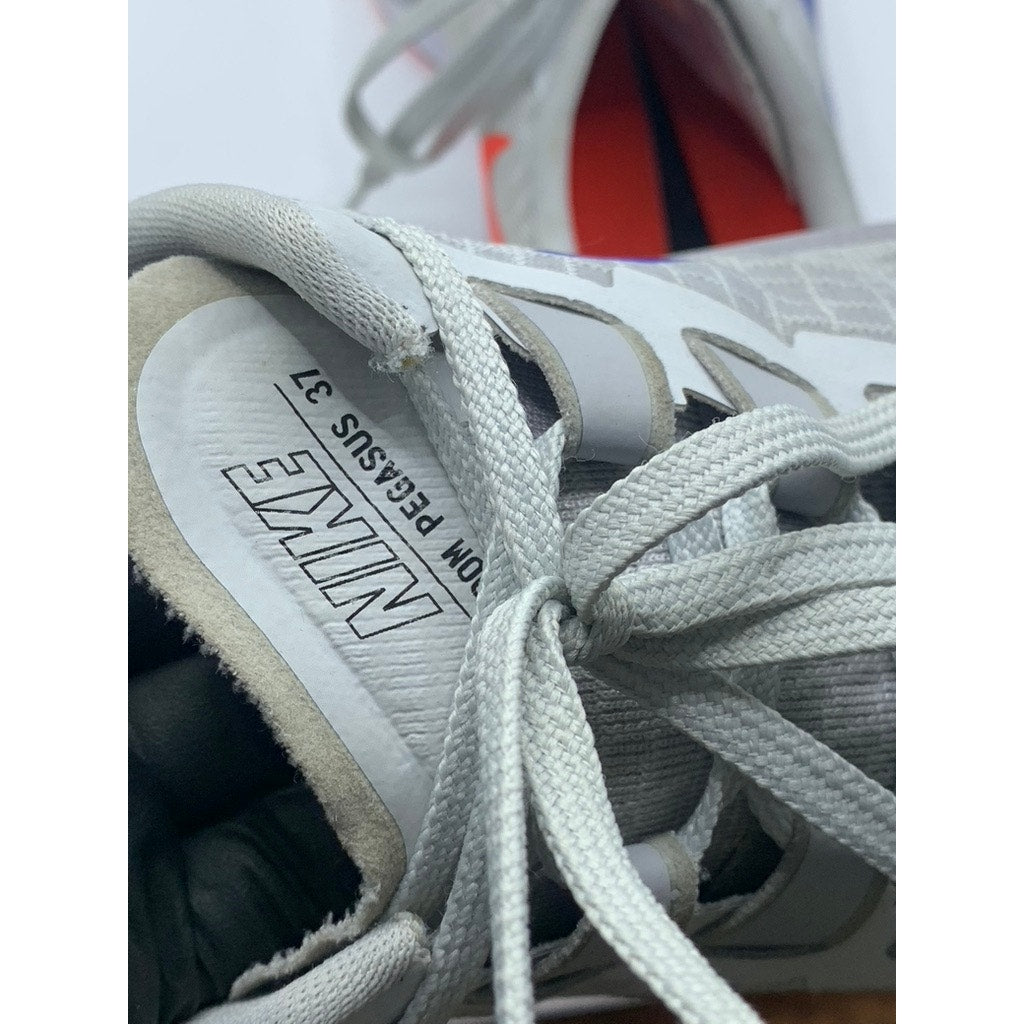 NIKE Women's White Air Zoom Pegasus 37 Lace-Up Running Sneakers SZ 9.5