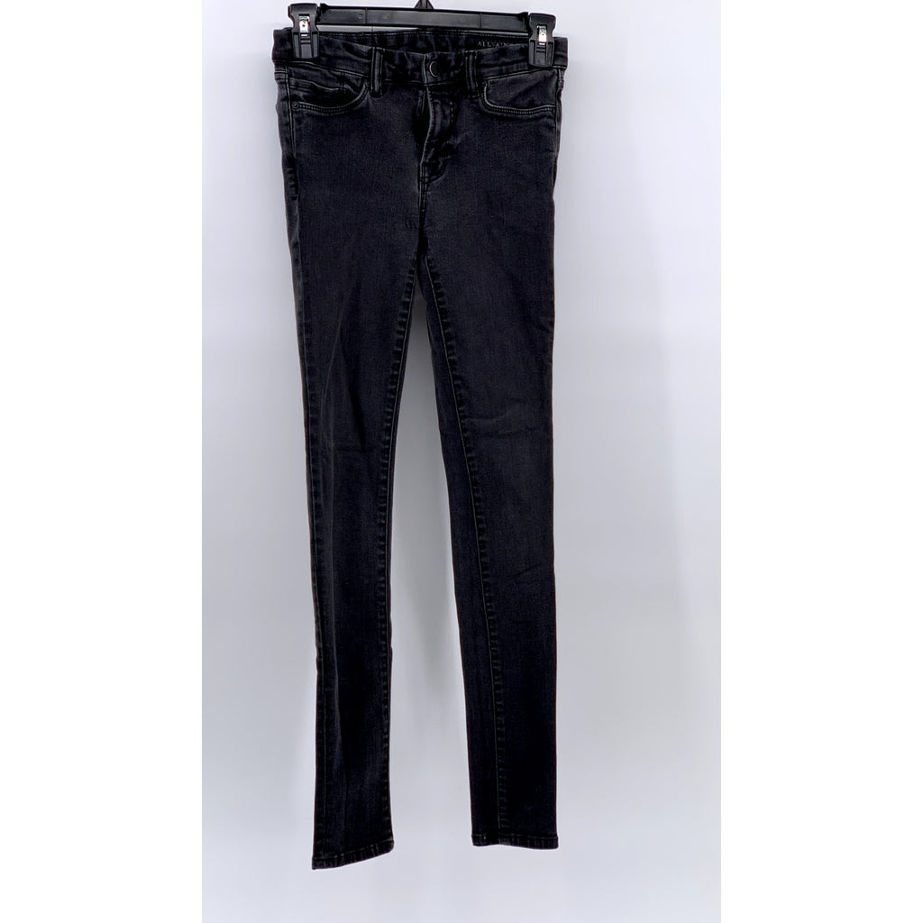 ALLSAINTS Women's Black Grace Skinny Ankle Jeans SZ 26