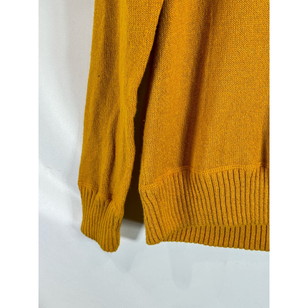 AMERICAN EAGLE OUTFITTERS Men's Dark Yellow Crewneck Pullover Sweater SZ L