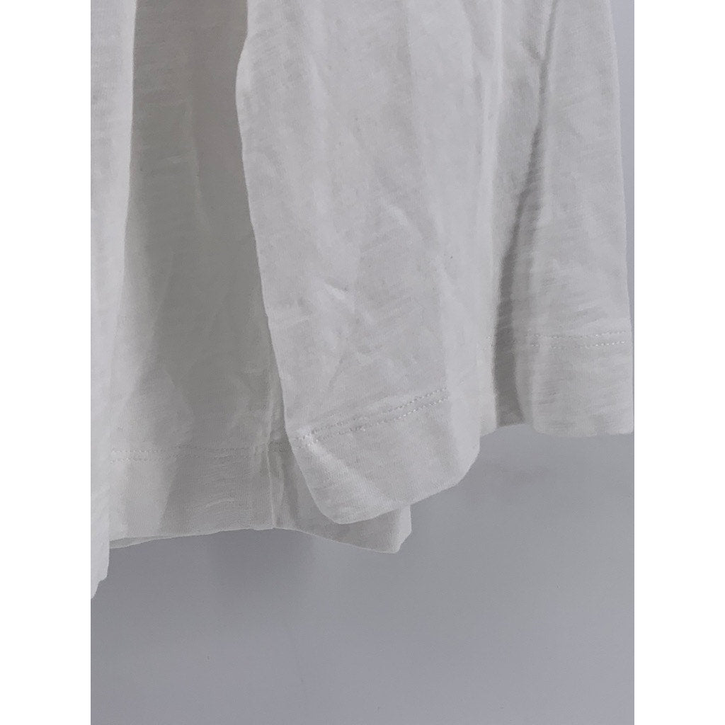 LILLA P Women's White Open Front Cotton Cardigan SZ L